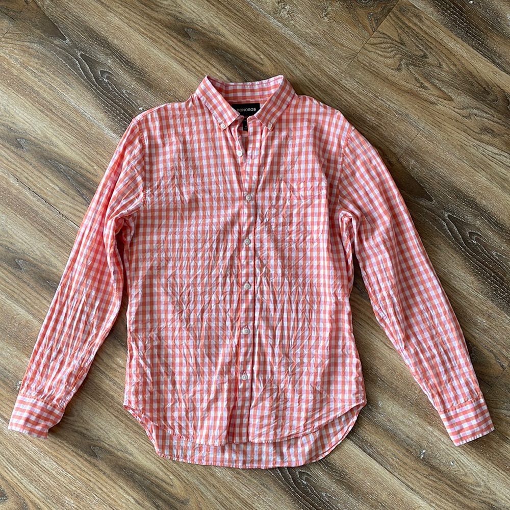 Bonobos Slim Fit Gingham Button Down Shirt